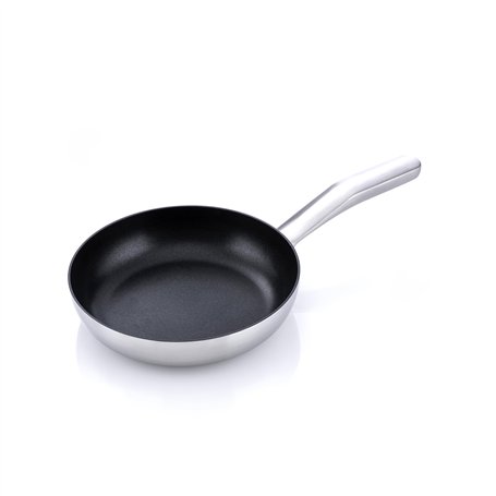 MasterPRO Alessi Bones - Pan de 16 cm en acier inoxydable - Quantanium intérieur Whitford - Finition mate extérieure - Long Holl