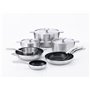 MasterPRO Alessi Bones - Pan de 16 cm en acier inoxydable - Quantanium intérieur Whitford - Finition mate extérieure - Long Holl