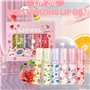 6pcs Roll-On Lip Gloss Set, Gloss à Lèvres Aromatisé Aux Fruits, Maquillage Brillant Pour Les Enfants Et Les Adolescents, Non To