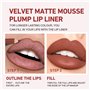 Baorder 12 Couleurs Matte Lip Liner Pencil Set,Rouge à lèvres velours mat crémeux,Kit de maquillage pour les lèvres en une étape