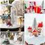 30Pcs Miniatures Décoration Noël Mini Sapin Artificielles Arbre Paillettes Centre Table Ornements 3 Couleurs Cadeau pour la Fête