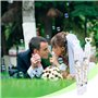 50Pcs Bulles Stickers Mariage Romantique Etiquette Adhésive Autocollant Bouteille Bulle Savon Flacon Fête Anniversaire Fiançaill