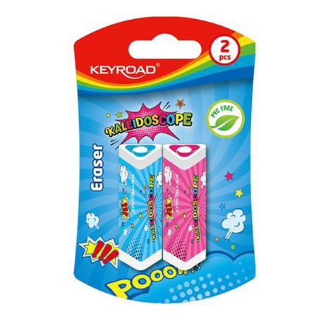 Keyroad KR971852 Lot de 2 gommes triangulaires universelles en caoutchouc thermoplastique de qualité supérieure pour enfants
