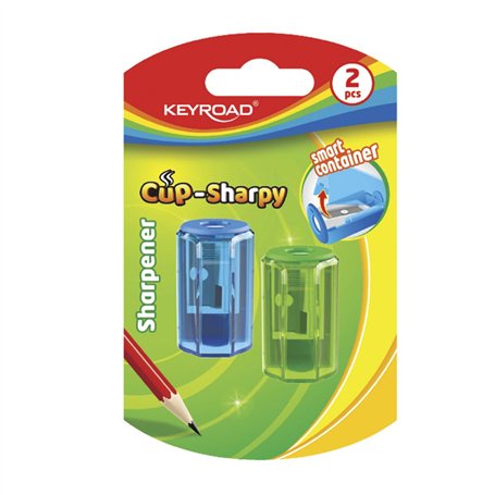 KEYROAD Lot de 2 taille-crayons manuels ergonomiques