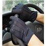 Gants de Conduite Hommes Tactile Antidérapant Gant Mitaine UV en Coton Gants à Doigts Complets Courte Eté Respirant Golves Sport