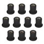 Be In Your Mind Lot de 10PCS Écrous en Caoutchouc M6 pour Pare-Brise de Moto Écrous en Laiton pour Carénage de Moto Compatible a