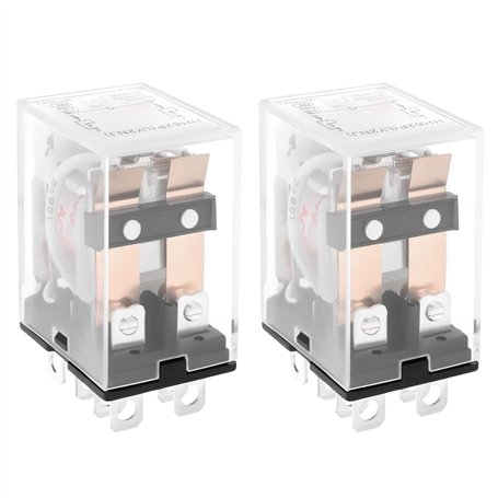 Be In Your Mind 2pcs Relais de Puissance électromagnétiques de Petite Taille LY2NJ 220V 10A 8 Broches pour Systèmes de Contrôle