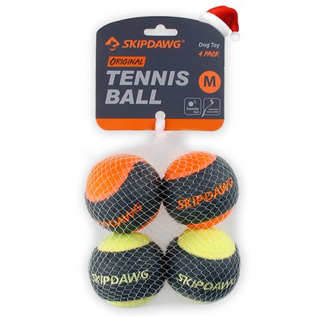 SKIPDAWG Tennis Lot de 4 balles de Tennis 170 g
