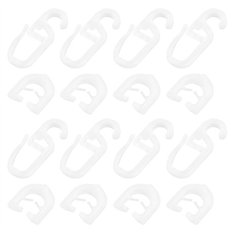 Create idea Lot de 50 paires de glissières de rideaux en plastique blanc compatibles avec Scania Truck R-S Series Rideaux coulis