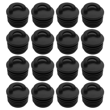 Create idea Lot de 16 Bouchons de Vidange en Caoutchouc Souple pour Kayaks Canoës Bateaux de Pêche Bateaux Gonflables 40 X 27 Mm