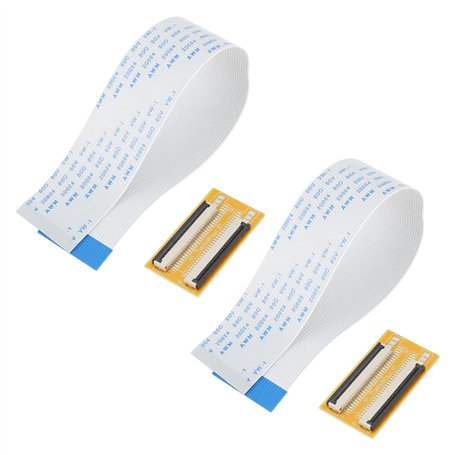 Create idea 2pcs Câbles Plats Flexibles et Adaptateurs 24 Broches Compatible avec Appareils Photo Caméscopes Numériques Ordinate