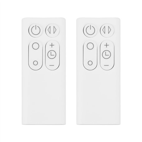 Create idea Lot de 2 télécommandes de rechange pour ventilateur de bureau compatibles avec Dyson AM06 AM07 AM08 Blanc (sans batt