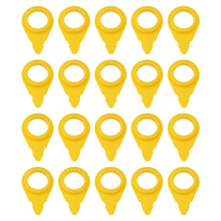 The Lord of the Tools Lot de 20 écrous de roue jaunes de 19 mm pour camions