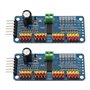 The Lord of the Tools 2pcs PCA9685 16 Canaux 12 Bits PWM Servo Driver Board IIC Interface Compatible avec Raspberry Pi Robot Ser