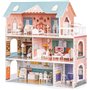 ROBUD Maison de Poupée en Bois avec Meubles et Accessoires Maisons de Filles Playhouse Salle de Jeux Jouets pour Enfants