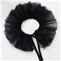 Kdjsic Femmes Victorien à Volants Maille Faux col châle rétro Couches Tulle détachable Cou Volant décoratif Clown Cosplay Tour d