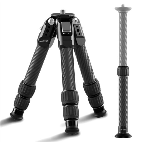 SIRUI Mini Trépied en Fibre de Carbone avec Colonne Centrale Extensible