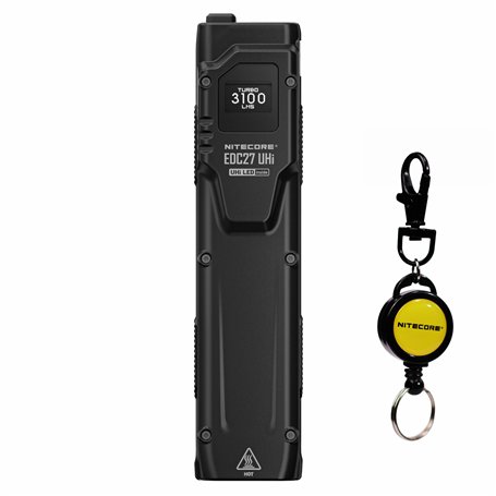 NITECORE EDC27 UHi 3100 Lumen Lampe torche EDC ultra fine haute performance avec porte-clés rétractable