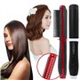 Minidiva Brosse lisseur cheveux, Défriser les Cheveux Anti Scald Anti Statique Fer à lisser avec Technologie Ionique (Rouge)