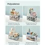 SONGMICS Organisateur de Maquillage, Rangement Cosmétiques, Empilable, en Acrylique, avec 11 Compartiments et 4 Tiroirs, pour Co