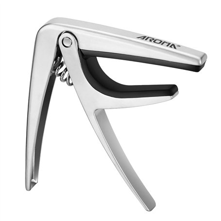 Aroma Professionnel Capodastre Ukulélé avec Ressort en Acier Alliage de Zinc Mini Capo Libération Rapide à Une Main pour 4 Corde