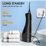 Hangsun Hydropulseur dentaire sans fil rechargeable pour soins dentaires avec 8 embouts de jet pour voyage et usage domestique (