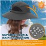 EINSKEY Chapeau Anti UV Homme Femme Large Bord Casquette Pliable Étanche pour la Randonnée, Le Jardinage, Le Safari et la Brouss