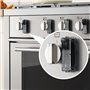 EUDEMON Lot de 5 verrous de sécurité pour boutons de cuisinière à gaz pour bébé - Sécurité enfant - Pour grands et petits bouton