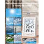 LIORQUE Station Meteo Interieur Exterieur Sans Fil, Thermometre Hygrometre avec Capteur(IPX4), Prévisions météorologiques, LCD, 