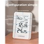 LIORQUE Station Meteo Interieur Exterieur Sans Fil, Thermometre Hygrometre avec Capteur(IPX4), Prévisions météorologiques, LCD, 