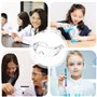 MAEXUS Lot de 6 lunettes de protection transparentes pour enfants, lunettes de protection de laboratoire, anti-buée et coupe-ven