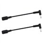 The Lord of the Tools 2pcs Chargeur pour Ordinateur Portable DC Convertisseur Câble 7.4x5mm Femelle à 4.5x3mm Mâle avec Cordon A