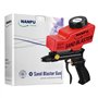 NANPU Kit de pistolet à sable léger avec alimentation par gravité, buse en céramique, corps en métal, pour la préparation de la