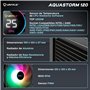 UNYKAch Refroidissement Liquide CPU AQUASTORM Black 120 Pompe silencieuse, Affichage pour contrôler la température du processeur