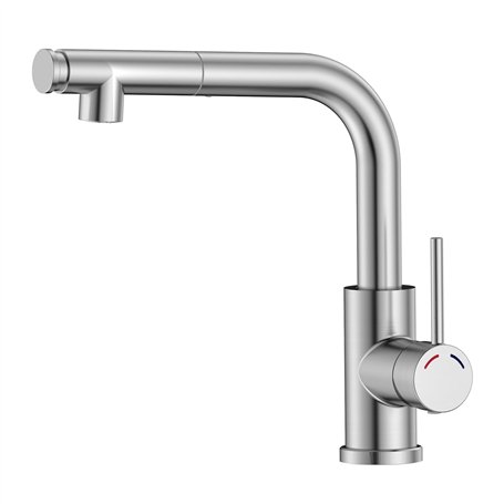 SREWOHS PRO Mitigeur Robinet Cuisine - Robinetterie Evier Escamotable avec Douchette