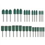 Create idea 30x Embout de Polissage en Caoutchouc Cône Cylindre Forme Fraises de Polissage Roue 3mm Mandrin 4mm 6mm 8mm 10mm 12m