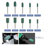 Create idea 30x Embout de Polissage en Caoutchouc Cône Cylindre Forme Fraises de Polissage Roue 3mm Mandrin 4mm 6mm 8mm 10mm 12m