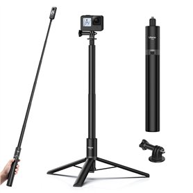 ULANZI Trépied pour Selfie Stick 150 cm pour Insta360 GO 3/X3/ONE RS/X2/GO 2/R, TT52 Trépied pour Action Cam Monopod, Compatible ULANZI Trépied pour Selfie Stick 150 cm pour Insta360 GO 3/X3/ONE RS/X2/GO 2/R