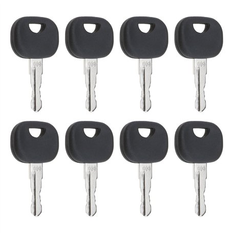 Create idea Lot de 8 clés de démarrage d'allumage 606 606/14606 compatibles avec Liebherr compatibles avec John Deere pelleteuse