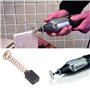 Create idea Lot de 4 paires de balais de carbone de rechange compatibles avec D-remel 4000 - Pièce de réparation pour outil rota