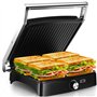 YASHE Grille-Panini Électrique 2000W – Appareil à Croque-Monsieur 4 Tranches – Grill Électrique à Ouverture 180° – Température R