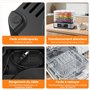 YASHE Déshydrateur Alimentaire, 5 Plateaux En Acier Inoxydable, Minuterie Et Température Réglables, Flux D'Air À 360°, Sans BPA,