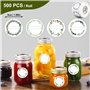 Rondelles Etiquettes Autocollantes Bocaux de 5 cm
