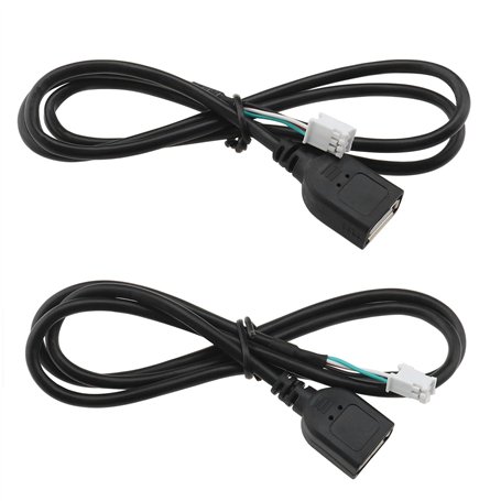 Be In Your Mind 2pcs Adaptateur de Câble d'extension USB de Voiture Connecteur 4 et 6 Broches 76cm Compatible avec Android l'aut
