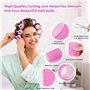 Romon 31 Pièces Bigoudis Cheveux Set, 18 Rouleaux Cheveux Chauffant Heatless Curling avec 3 Tailles 40/30/20mm avec 12 Pinces à