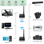 1Mii Émetteur Récepteur Audio Sans Fil 3-en-1, Transmission 2,4 GHz, Faible Latence, HiFi Musique depuis TV/PC vers Subwoofer/Ha