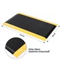tonchean Tapis anti-fatigue 92 x 152 cm - Tapis de travail ergonomique en mousse PVC - Pour banc de garage - Noir et jaune