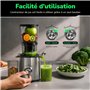 Linterngo Extracteur de Jus de Fruits et Légumes, Facile à Nettoyer Juicer Machine, 2L Centrifugeuse Fruits et Legumes, Extracte
