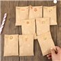 48Pcs Mini Enveloppe Noël 48Pcs Autocollant Pochette en Kraft Sac Cadeau Merry Christmas Joyeux Noël Sachet pour Petit Cadeau Bo