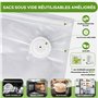 Acmeenjoy Machine Sous Vide Alimentaire Portable, Sous Videuse Alimentaire Automatique avec 20 Sacs Sous Vide Réutilisables, App